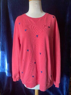 St. Johns Bay Unisex. Red, Crewneck Sweater